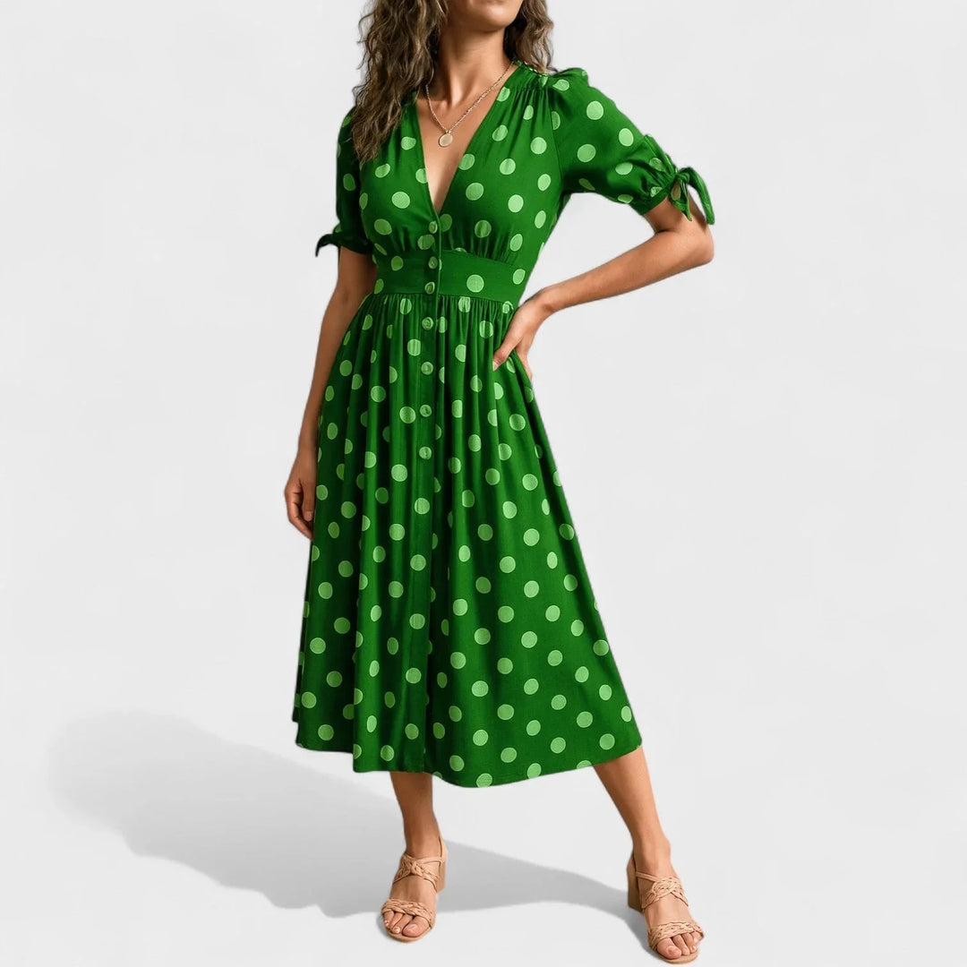 Valentina™ | Moderní puntíkované šaty