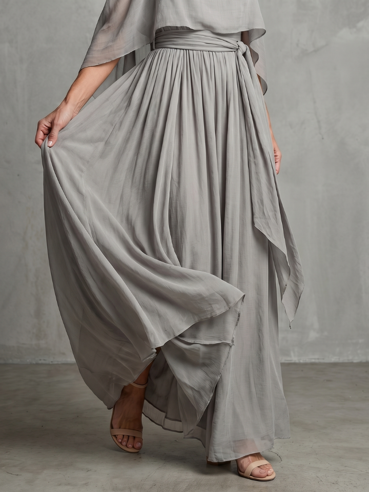 Marisa™ | Sada s vrstvenými studenými rameny a širokými nohavicemi