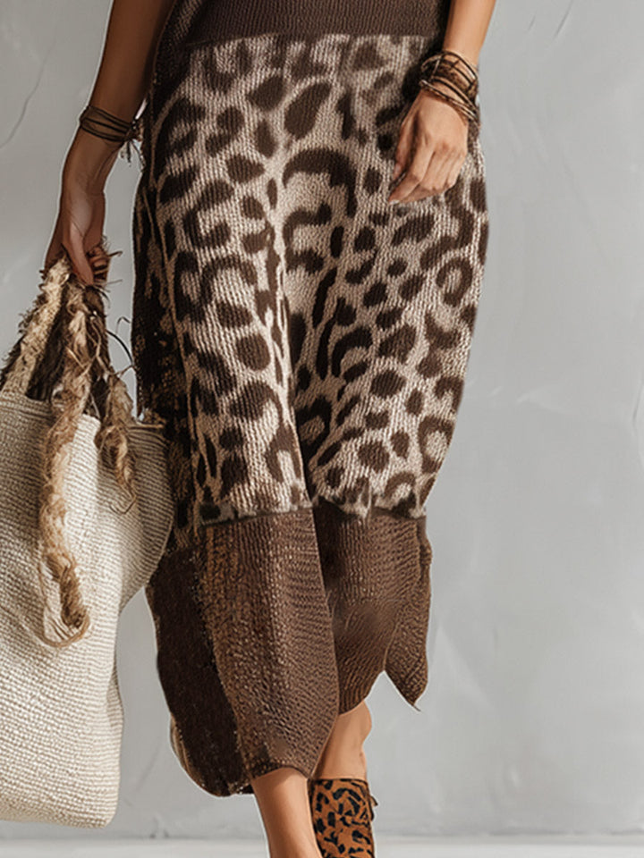 Amelia™ | Midi šaty s leopardím vzorem