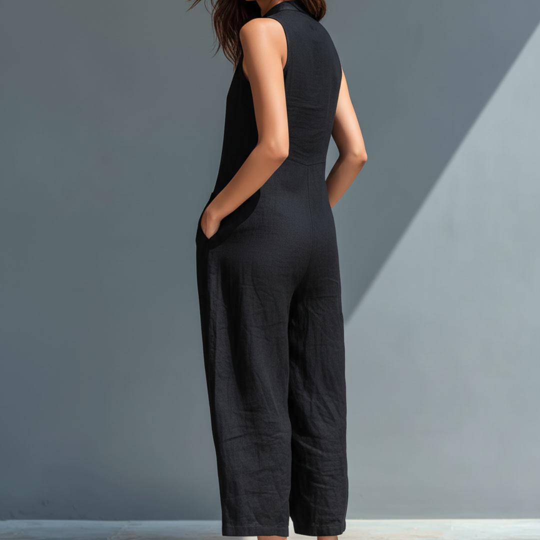 Lucía | Elegantní bezrukávový overal