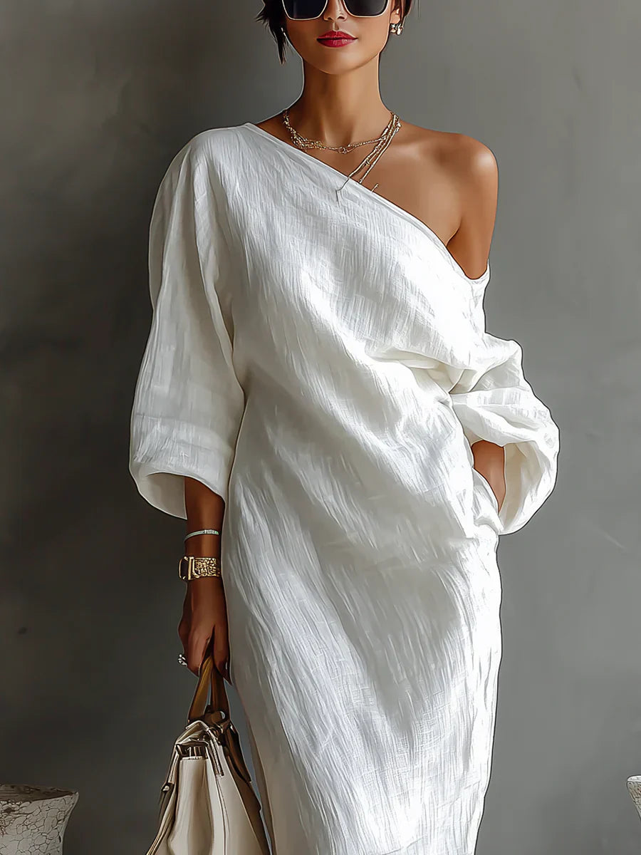 Melissa | Asimetrična maxi haljina, elegantna i lepršava