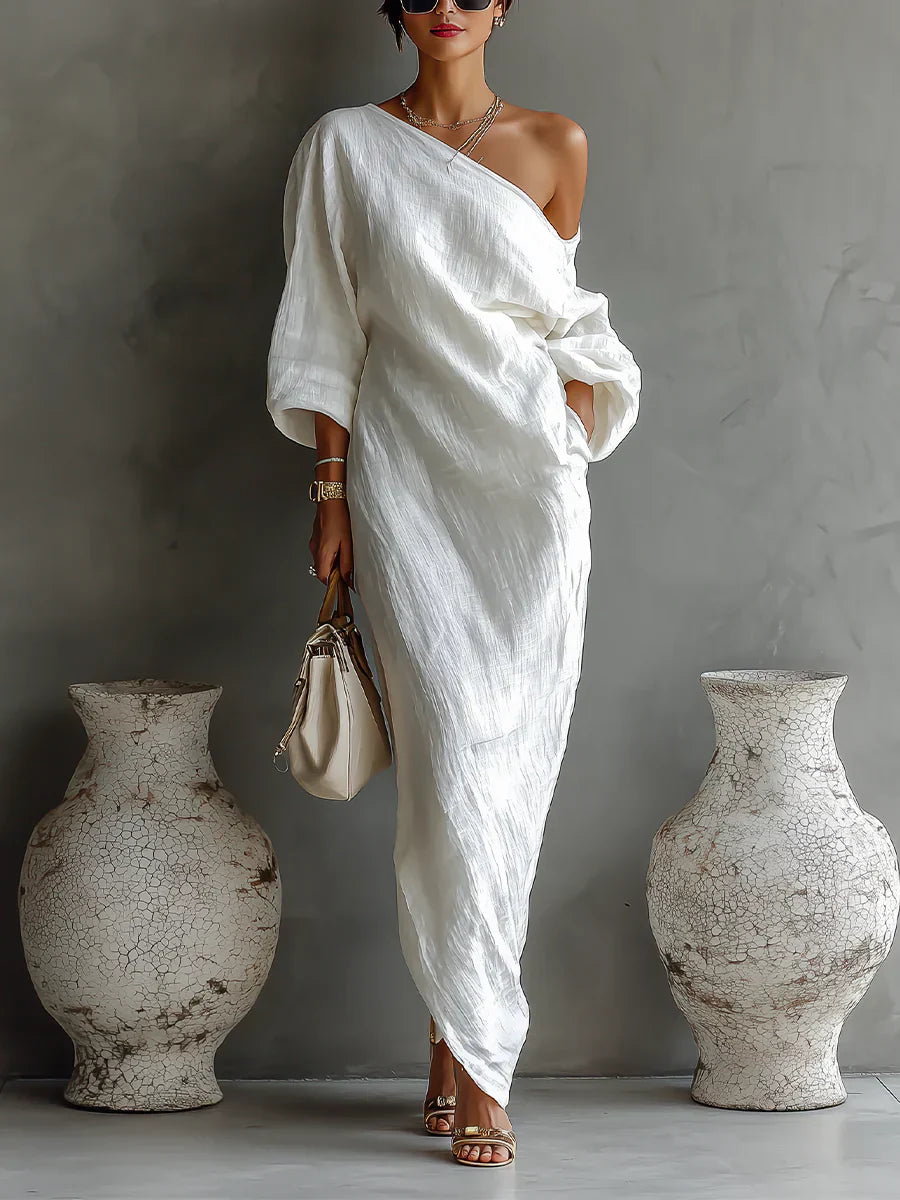Melissa | Asimetrična maxi haljina, elegantna i lepršava