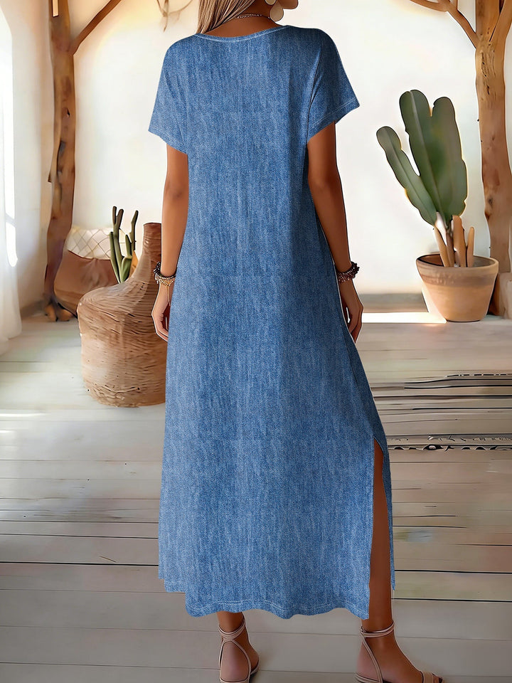 Helen | Stylové retro šaty z denimu