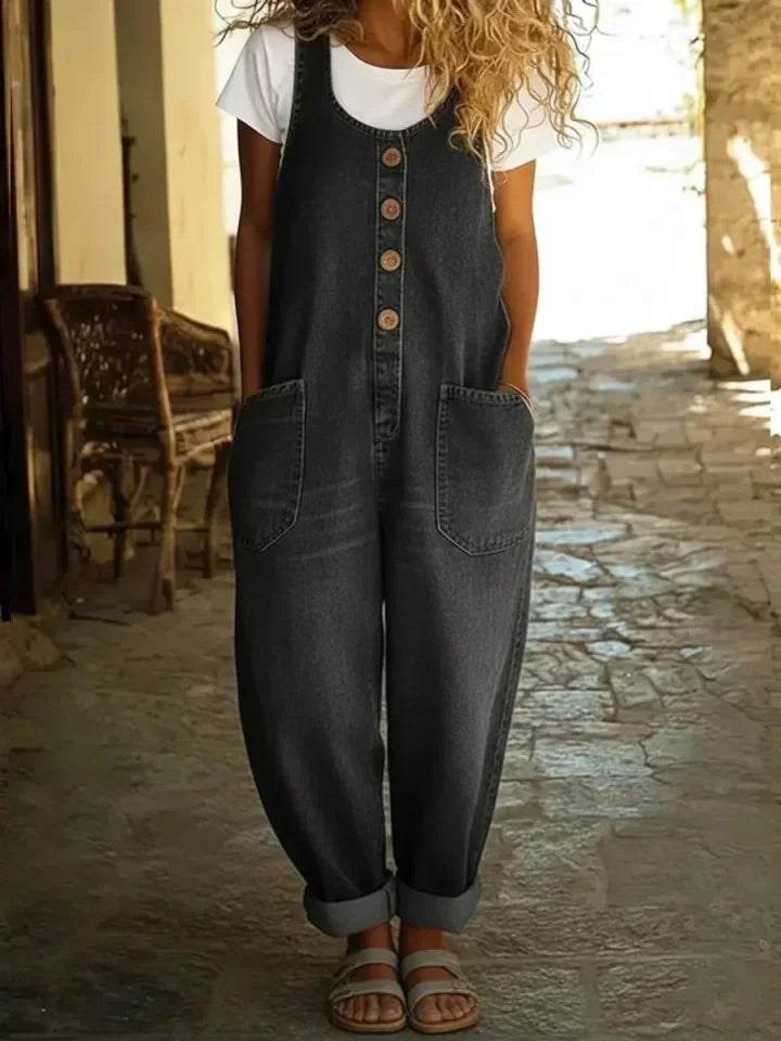 Ruth | Vintage Oprané Bavlněné Džínové Kapsáče